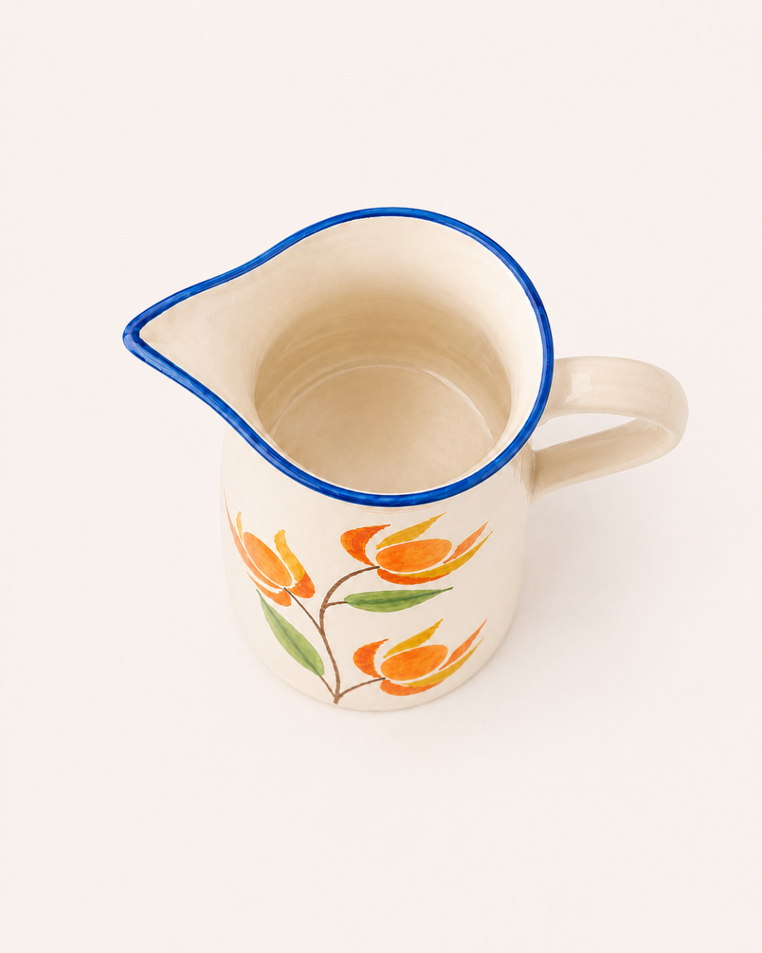 Aguaymanto Hand-Painted Ceramic Pitcher