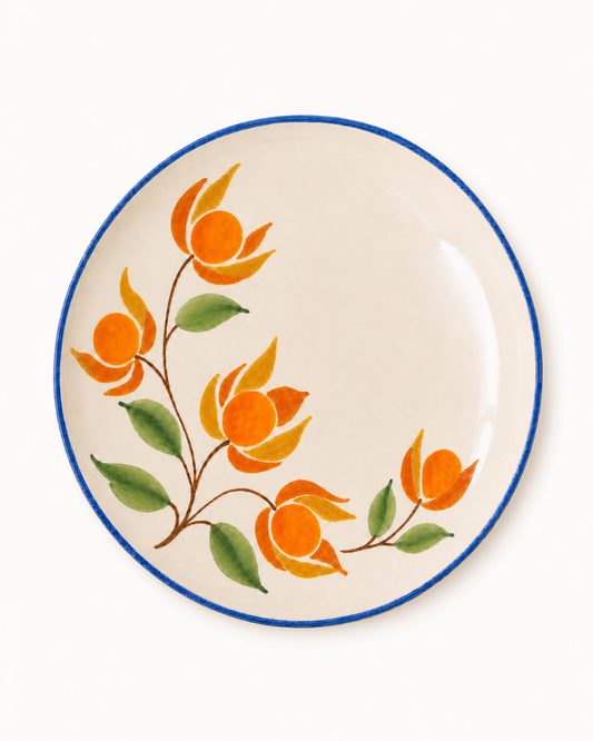 Aguaymanto Hand-Painted Ceramic Dinner Plate
